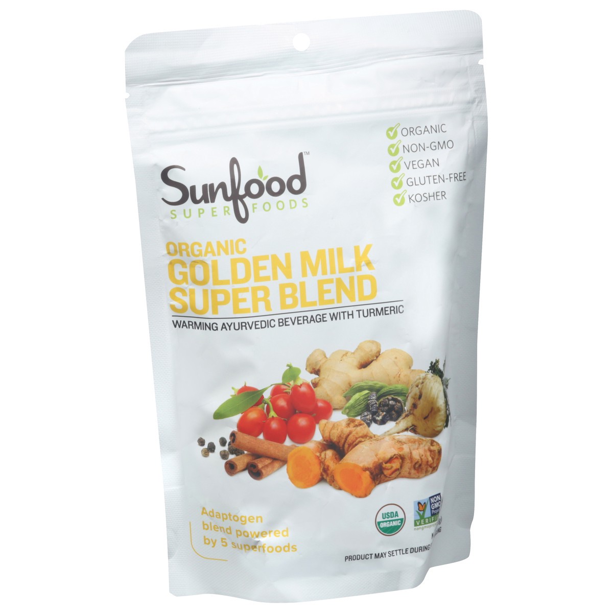 slide 10 of 12, SunFood Superfoods Organic Golden Milk Super Blend 6 oz, 6 oz