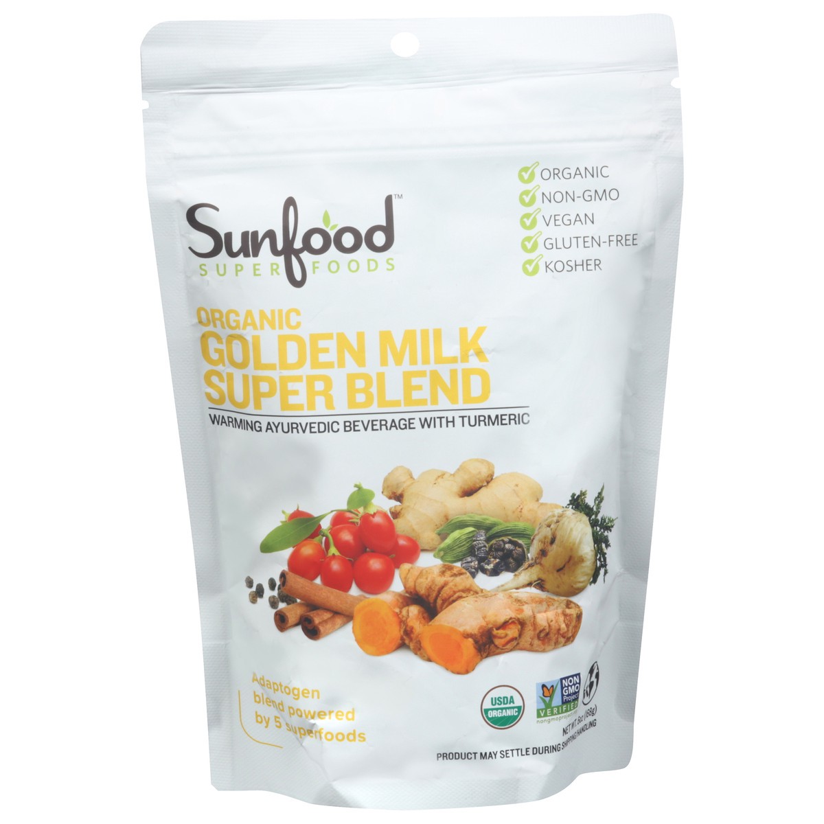 slide 1 of 12, SunFood Superfoods Organic Golden Milk Super Blend 6 oz, 6 oz