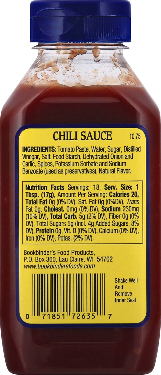 slide 6 of 9, Bookbinder's Bookbndr Chili Sauce, 10.75 oz