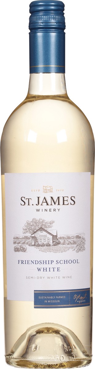 slide 5 of 9, St. James Winery Winery Friendship School White Wine, 750 ml