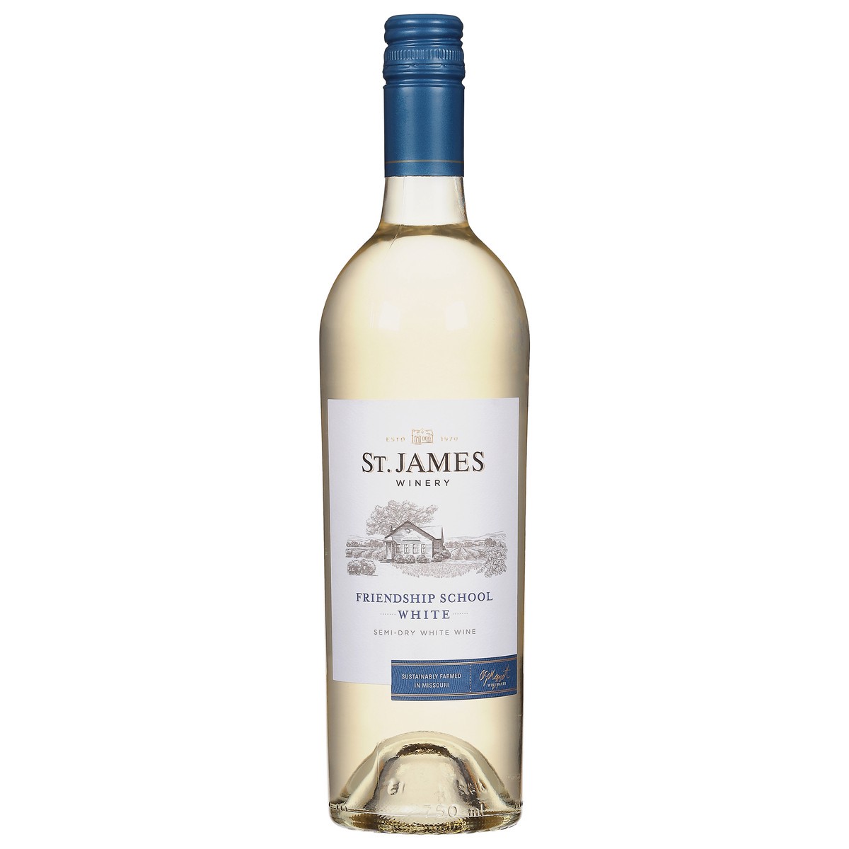slide 7 of 9, St. James Winery Winery Friendship School White Wine, 750 ml