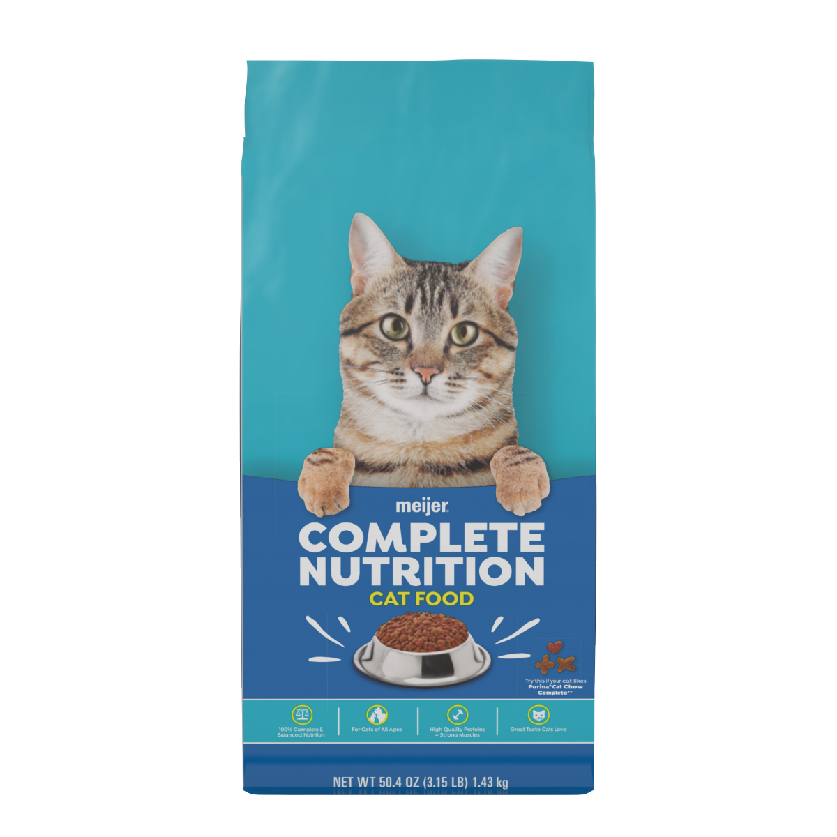 slide 1 of 13, Meijer Main Choice Complete Nutrition Dry Cat Food, 3.15 lb