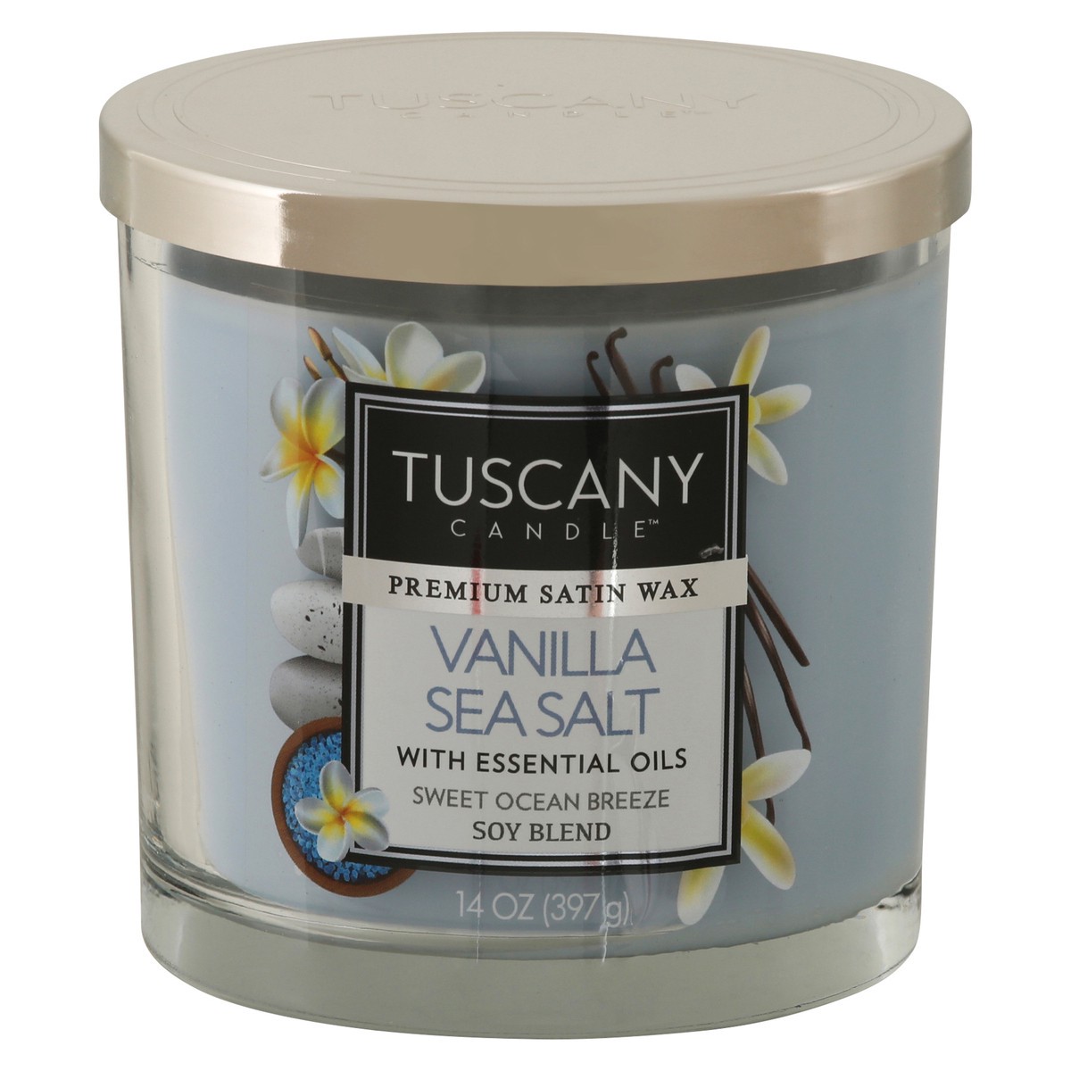 slide 1 of 11, Tuscany Candle Tuscany Vanilla Sea Salt Candle, 1 ct