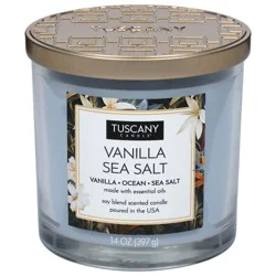 Tuscany Candle Soy Blend Scented Vanilla Sea Salt Candle 1 Each