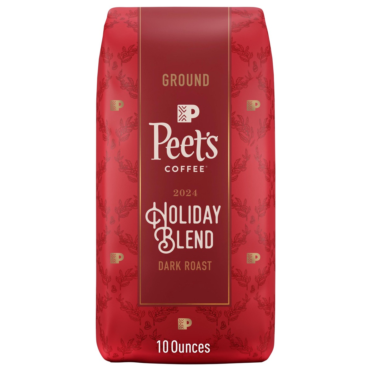 slide 1 of 9, Peet's Coffee, Holiday Blend Dark Roast Ground Coffee - 10oz Bags, 10 oz