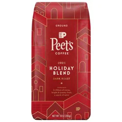 Peet's Coffee, Holiday Blend Dark Roast Ground Coffee- 10 oz