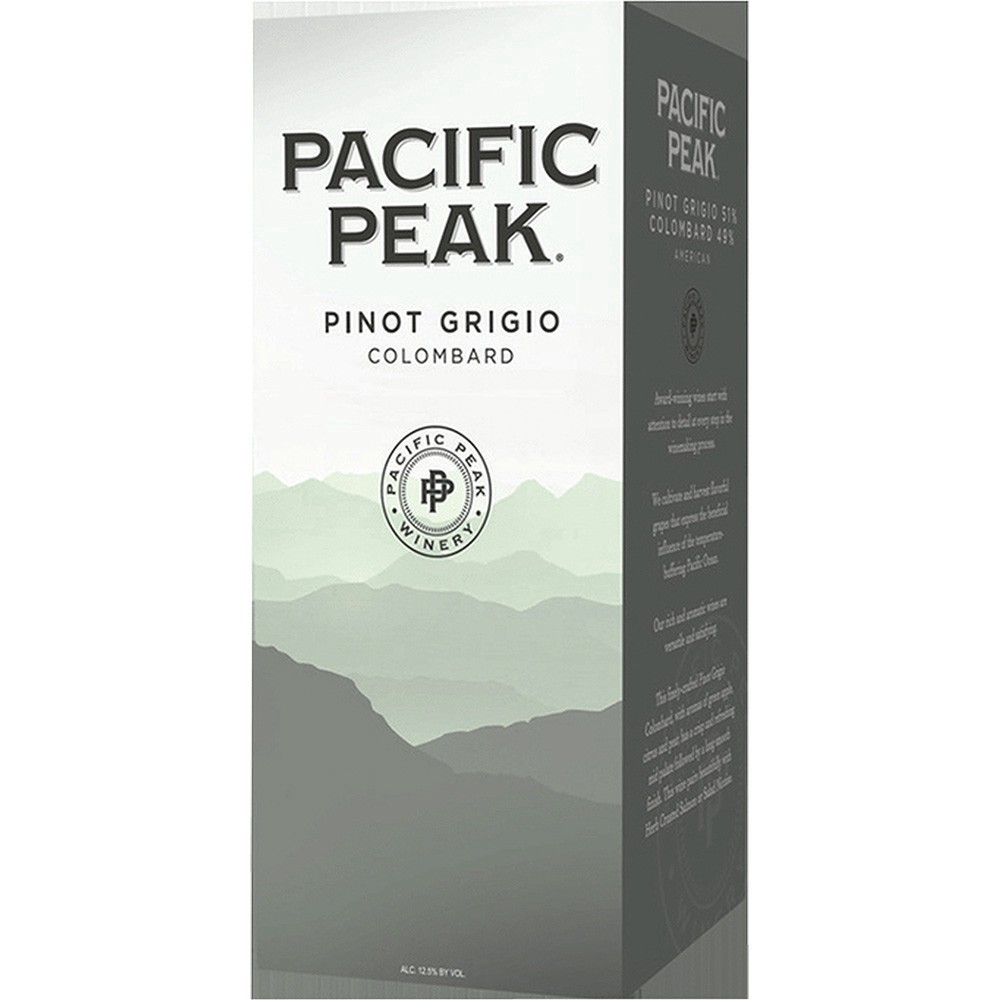 slide 1 of 1, Pacific Peak Winery Pinot Grigio/Colombard, White Wine, 3L, 3 liter