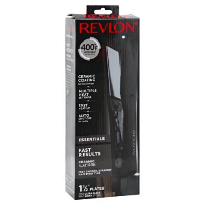 slide 1 of 7, Revlon Ceramic 1.5Inches Flat Iron - Each, 1 ct