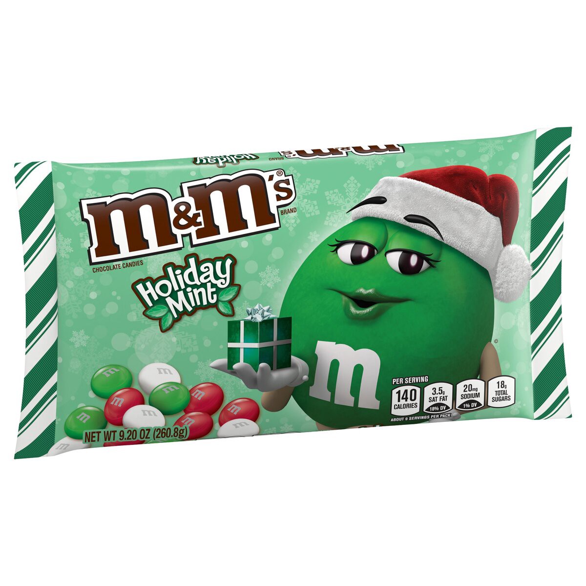 slide 7 of 13, M&M's Holiday Mint Chocolate Candies - 9.2oz, 9.2 oz