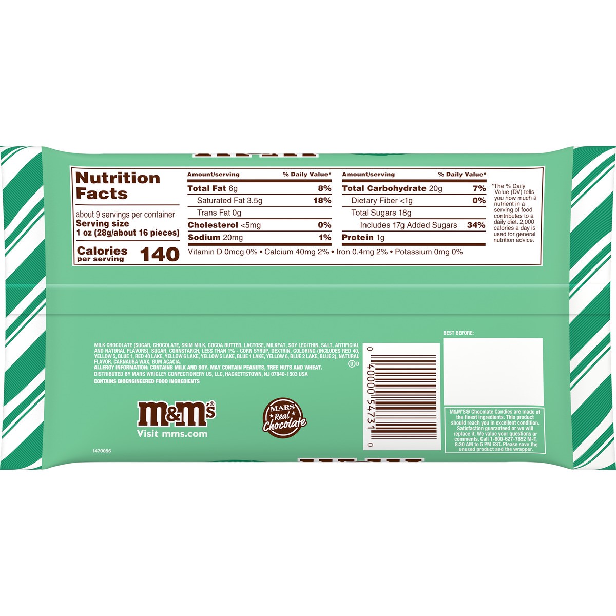 slide 9 of 13, M&M's Holiday Mint Chocolate Candies - 9.2oz, 9.2 oz