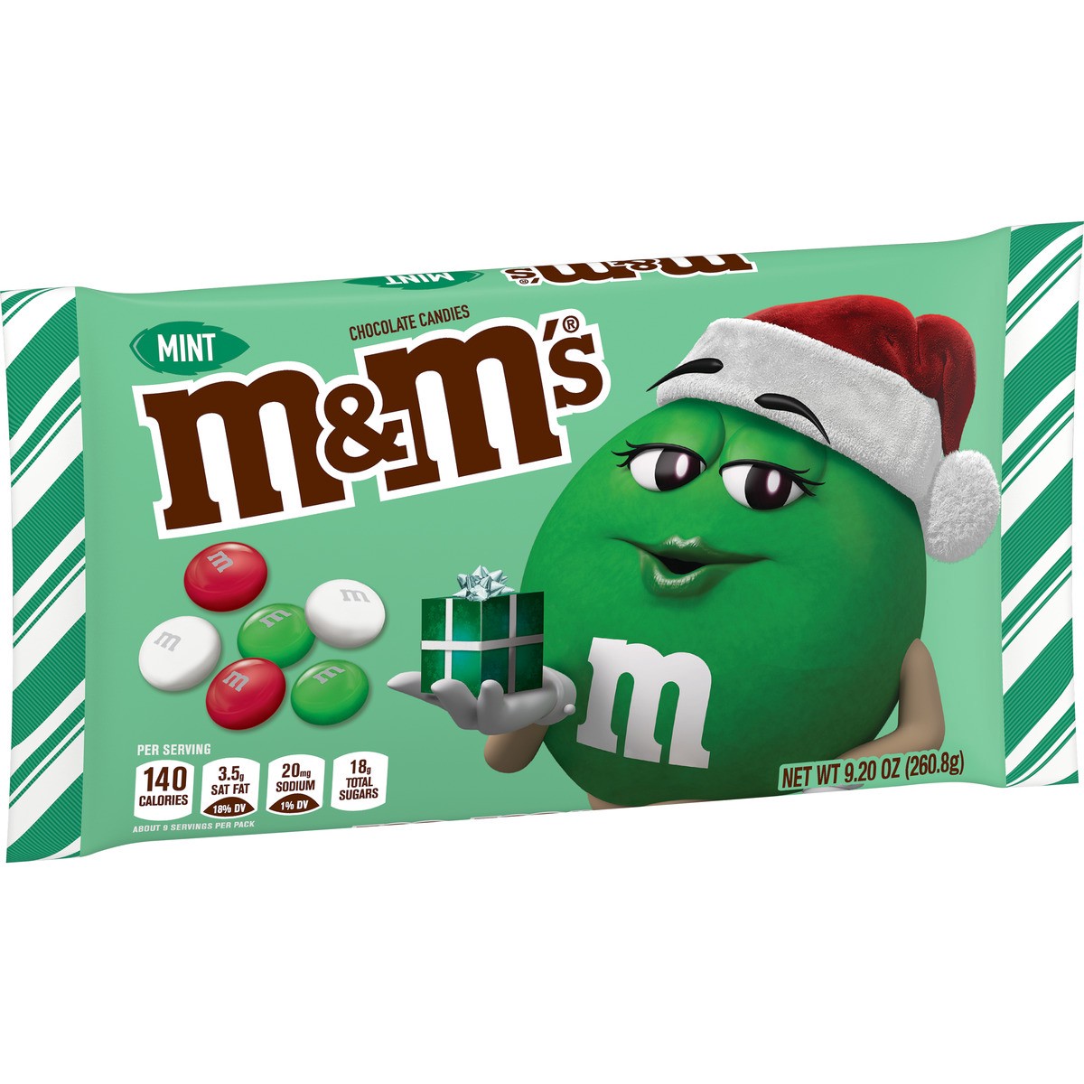 slide 10 of 13, M&M's Holiday Mint Chocolate Candies - 9.2oz, 9.2 oz