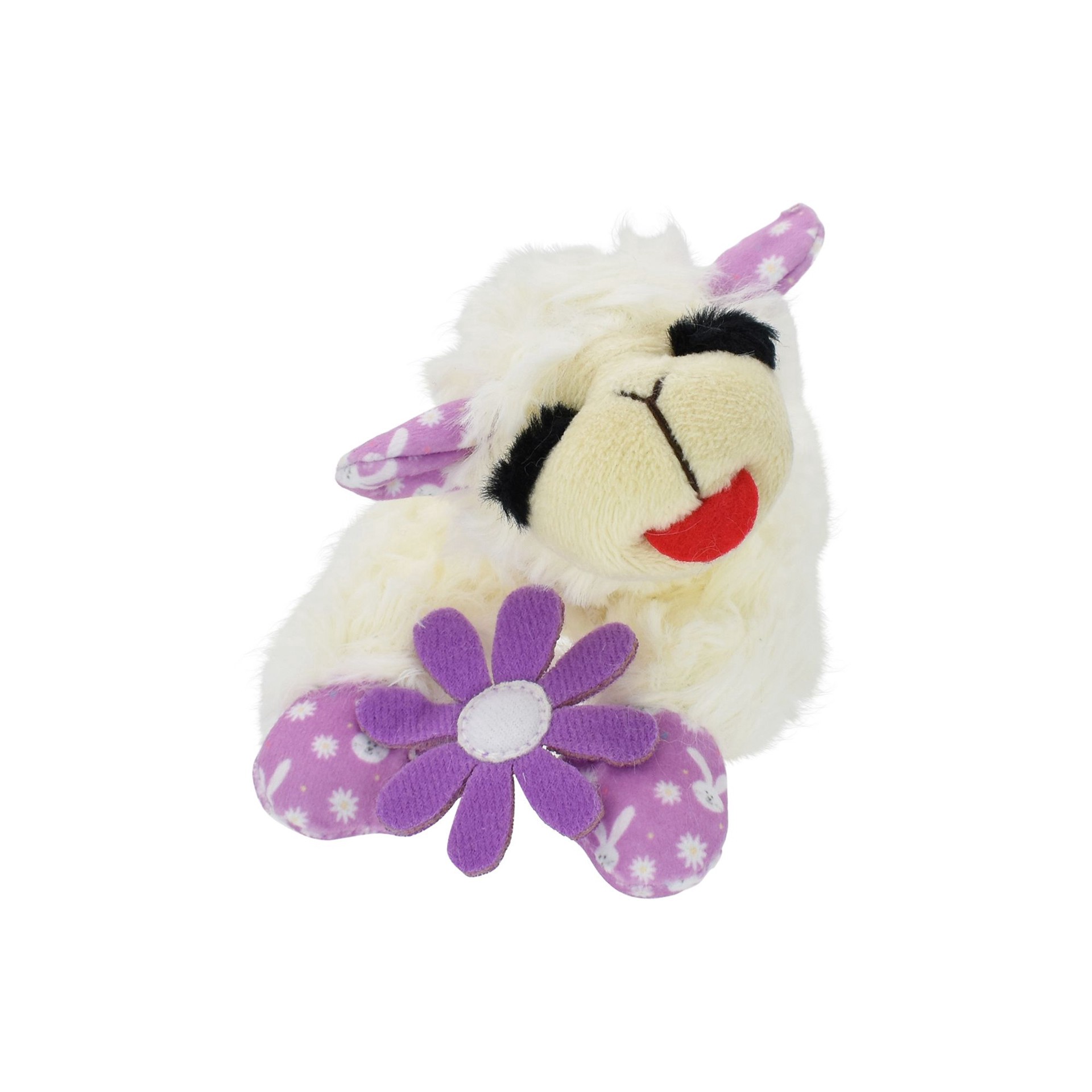 slide 1 of 1, Multipet Lamb Chop Flower Bunny Print Dog Toy, 1 ct