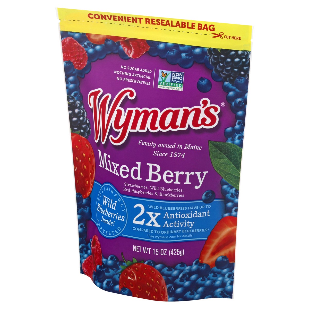 slide 3 of 12, Wyman's Mixed Berry 15 oz, 15 oz