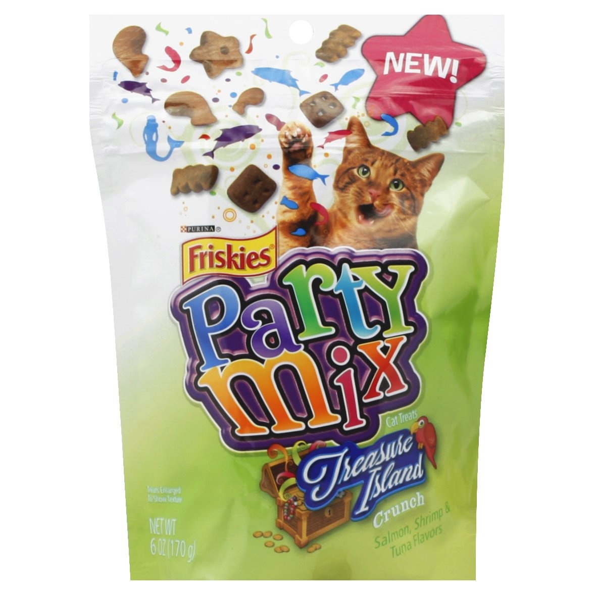 Purina Friskies Party Mix Crunch Treasure Island Cat Treats 6 oz Shipt