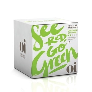 slide 1 of 1, OI Oi Organic Cotton Tampons With Biocompact Applicator, Regular 16 Ct, 16 ct