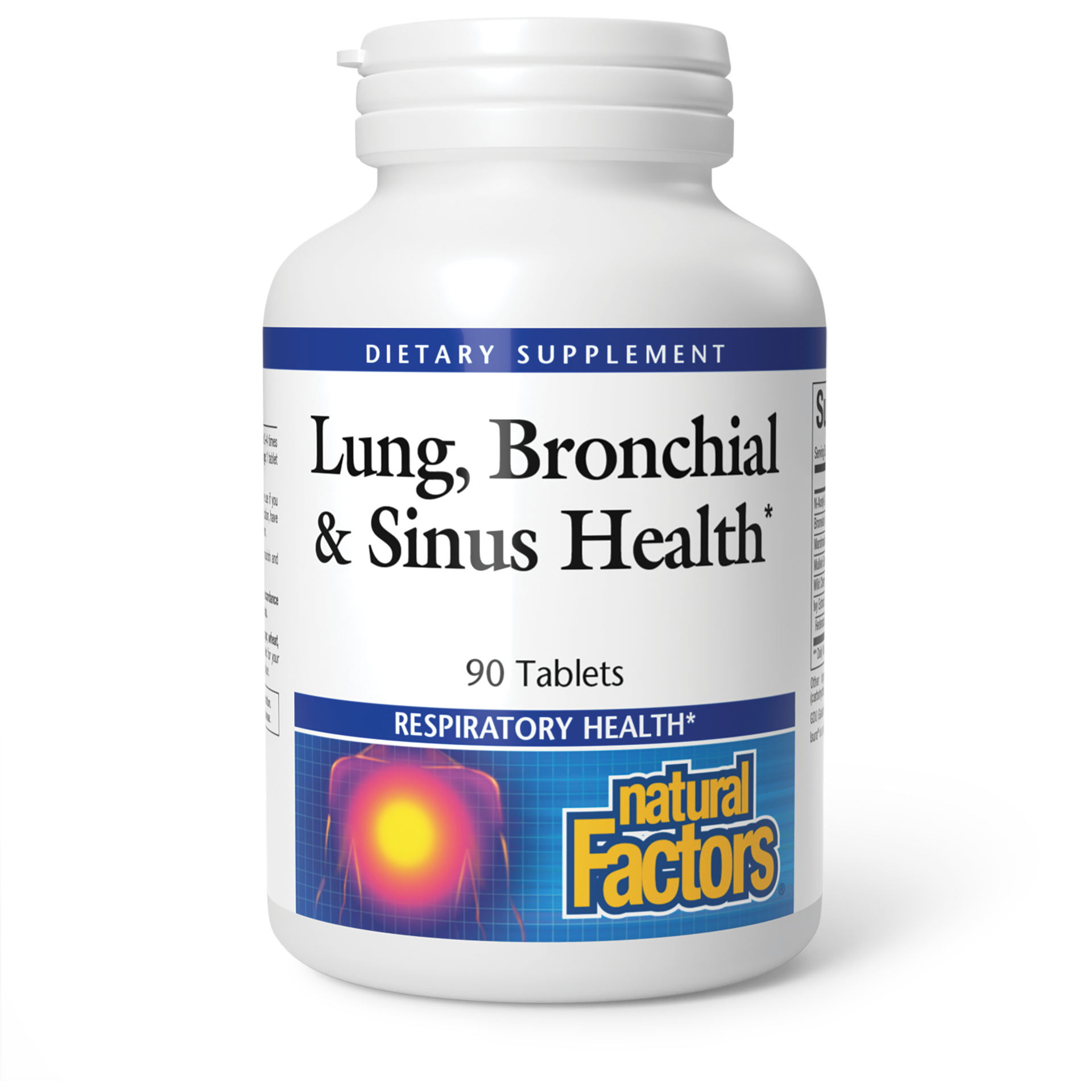 slide 1 of 2, Natural Factors Lung, Bronchial & Sinus Health, 131 g