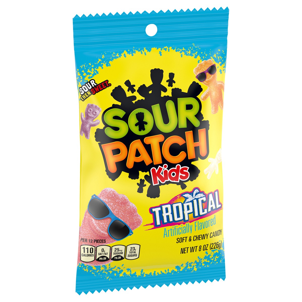 slide 9 of 9, SOUR PATCH KIDS Tropical Soft & Chewy Candy, 8 oz, 8 oz