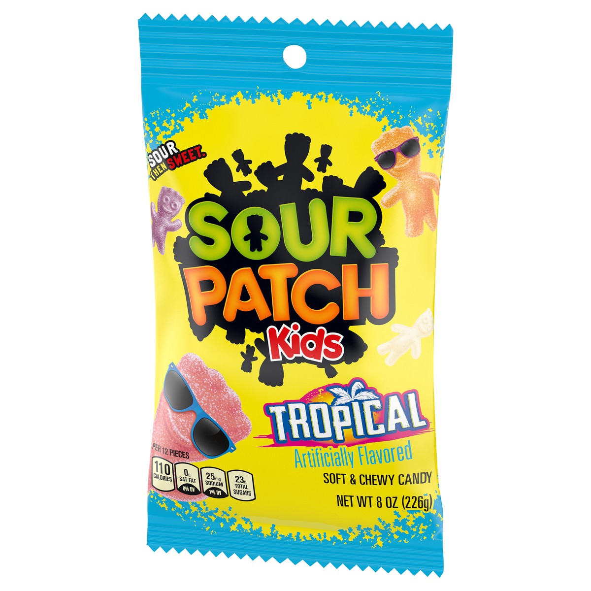 slide 8 of 9, SOUR PATCH KIDS Tropical Soft & Chewy Candy, 8 oz, 8 oz