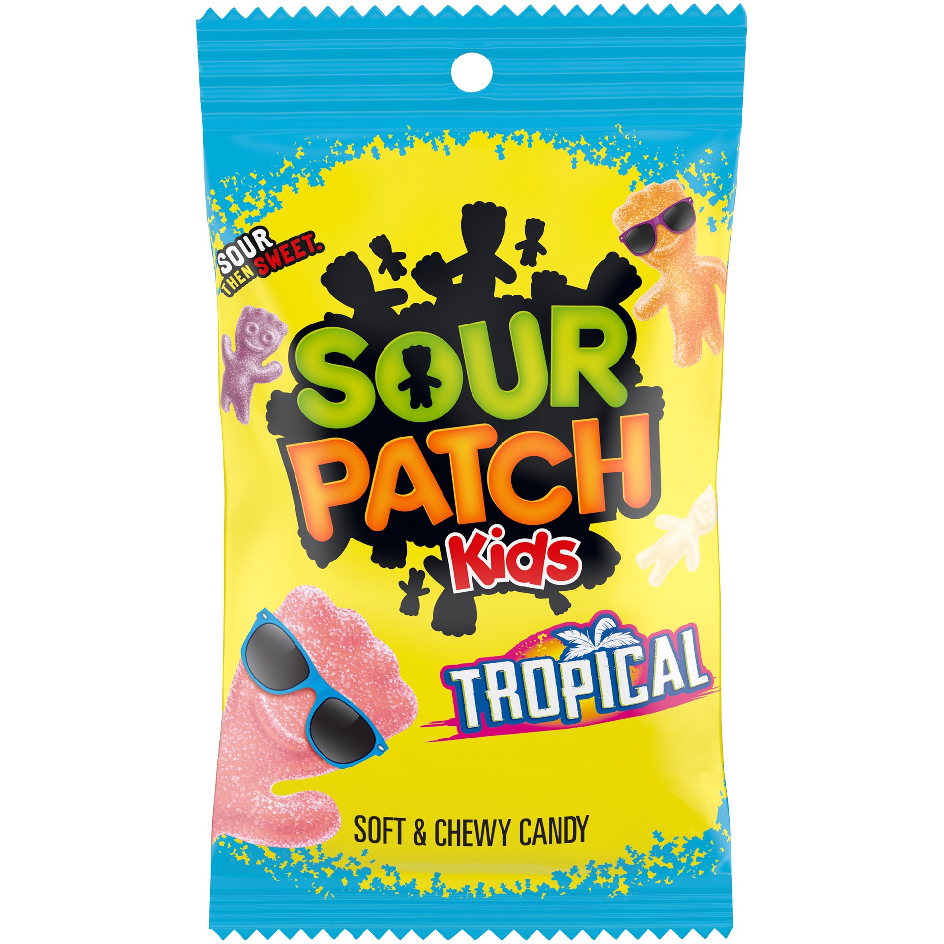 slide 1 of 9, SOUR PATCH KIDS Tropical Soft & Chewy Candy, 8 oz, 8 oz