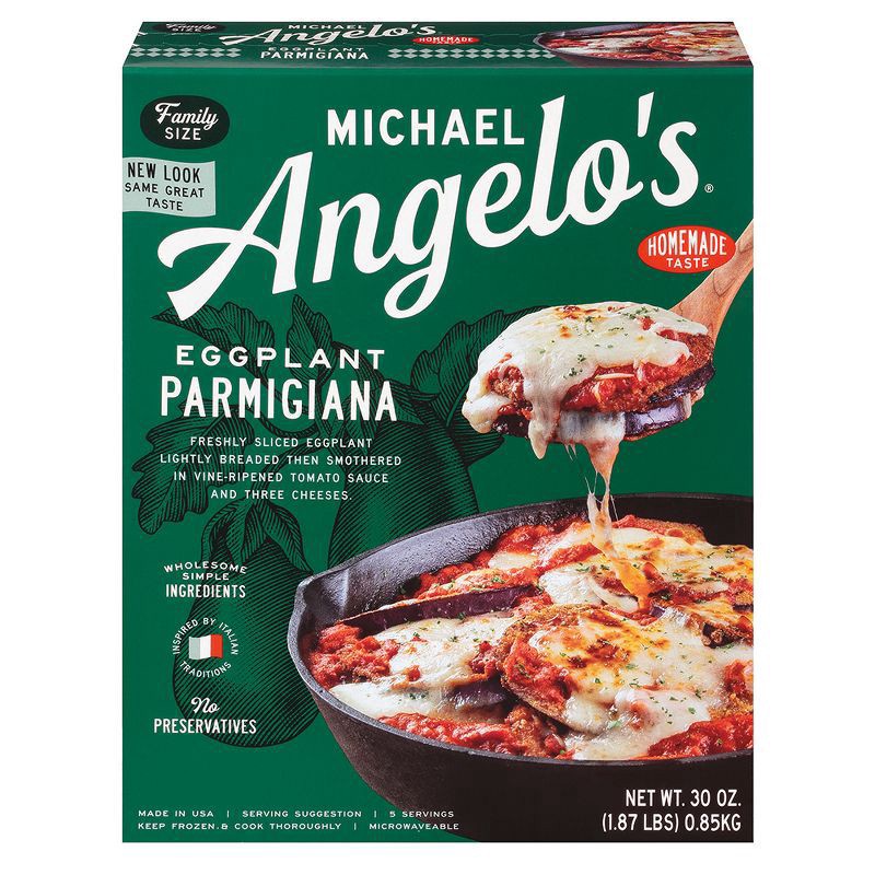 slide 1 of 4, Michael Angelo's Frozen Eggplant Parmigiana - 30oz, 30 oz