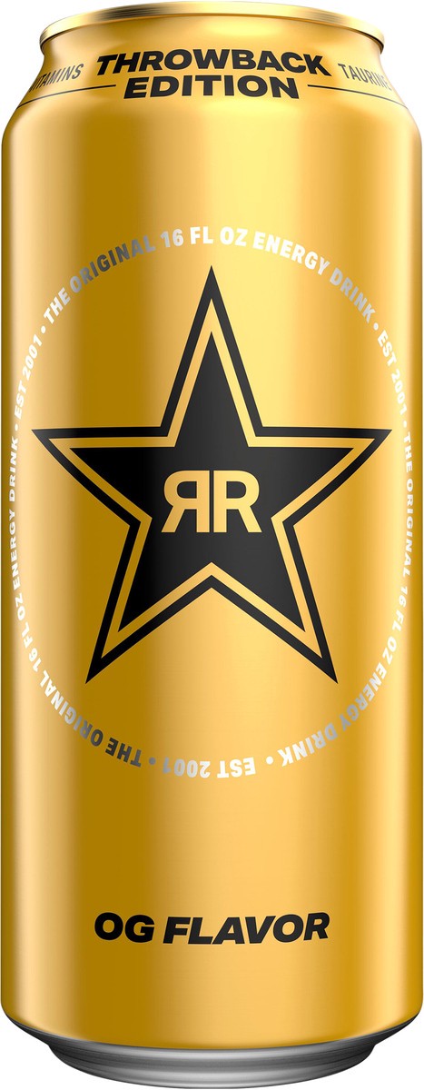 slide 3 of 5, Rockstar Energy Drink Original Flavor 16 Fl Oz, 16 oz
