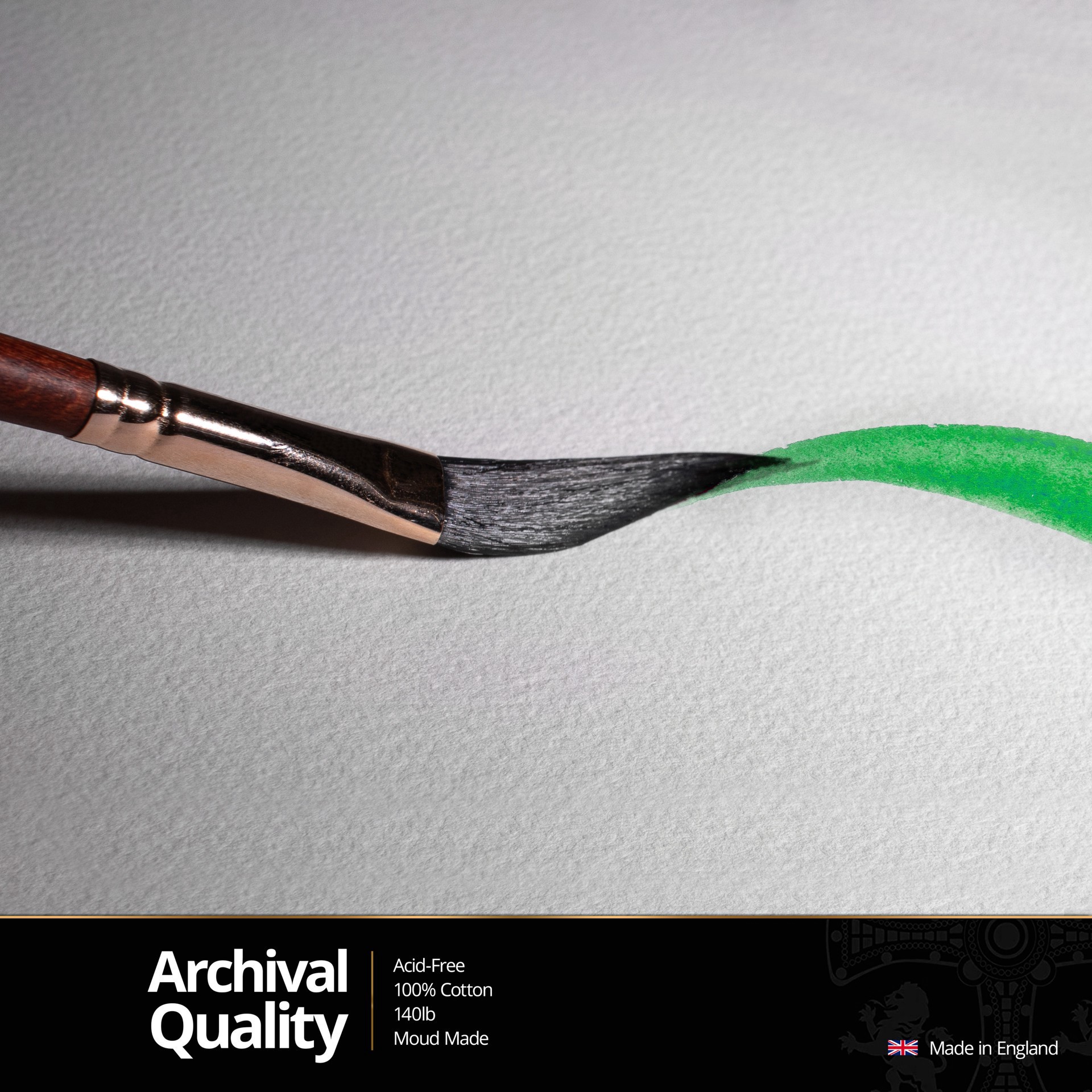 slide 6 of 7, St Cuthberts Saunders Waterford 9" X 12" Cp Surface Watercolor Paper Block, 9 in x 12 in