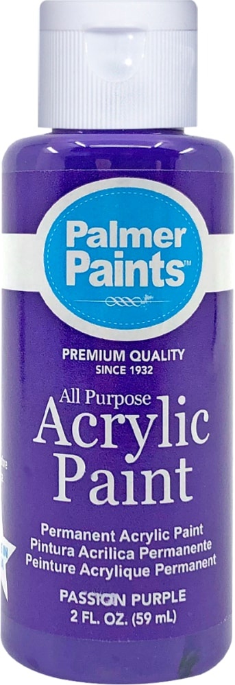 slide 1 of 1, Palmer Paints Passion Purple Acrylic Paint, 2 fl oz
