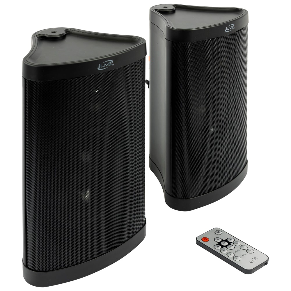 slide 1 of 2, Ilive Outdoor Bluetooth Speakers, 2 ct