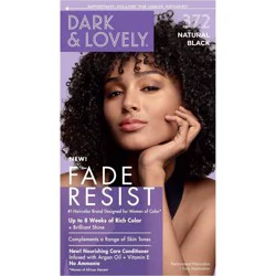 Dark & Lovely Fade Resist Natural Black Permanent Haircolor 372