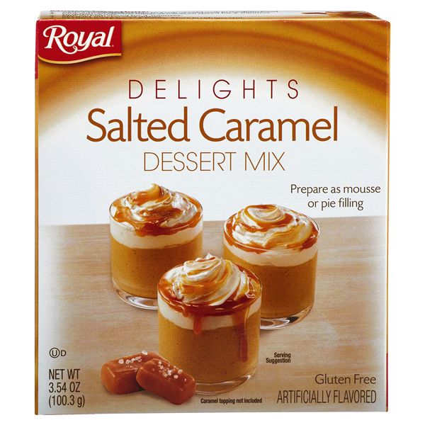 slide 1 of 1, Royal Delights Salted Caramel Dessert Mix, 3.54 oz