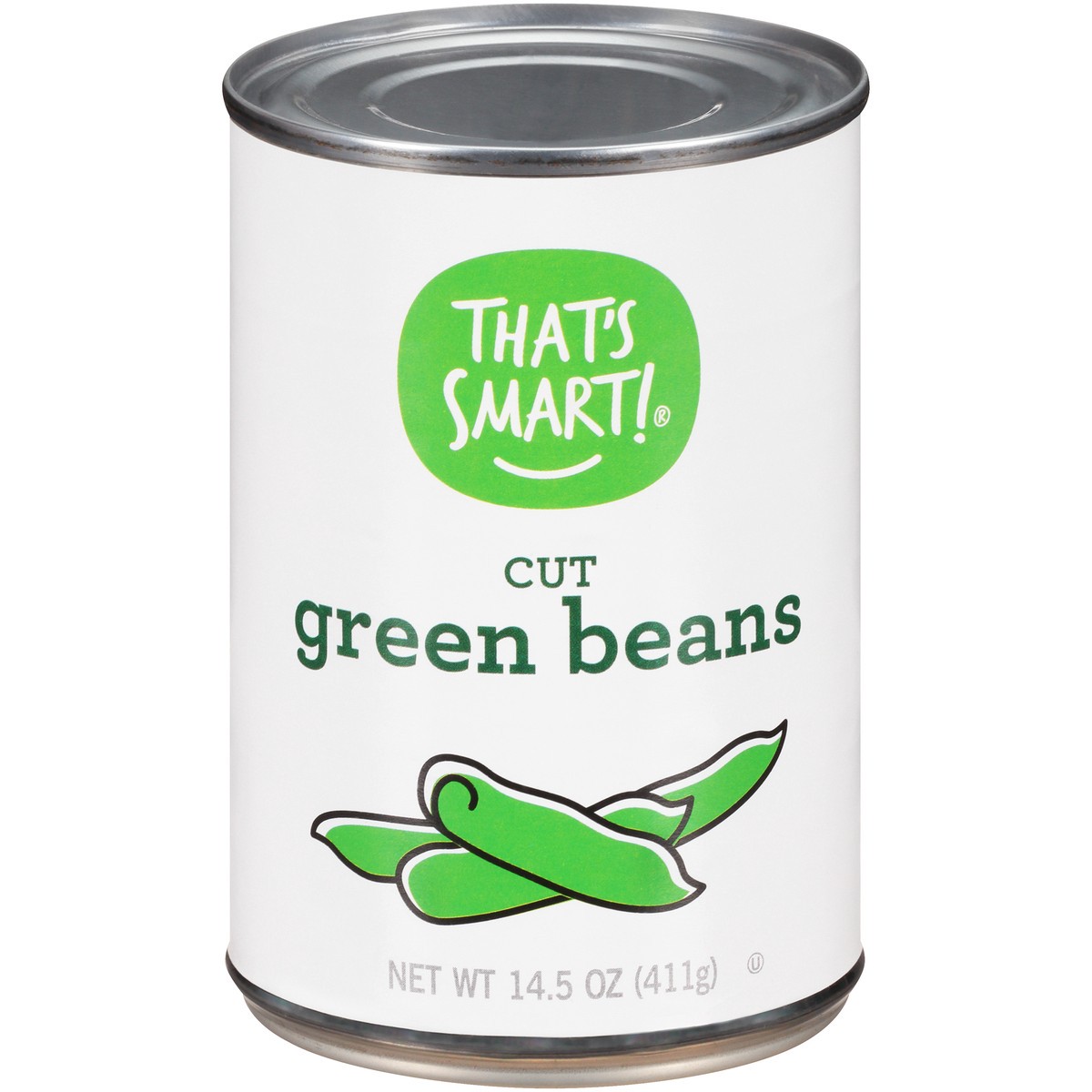 slide 1 of 13, That's Smart! Cut Green Beans, 14.5 oz