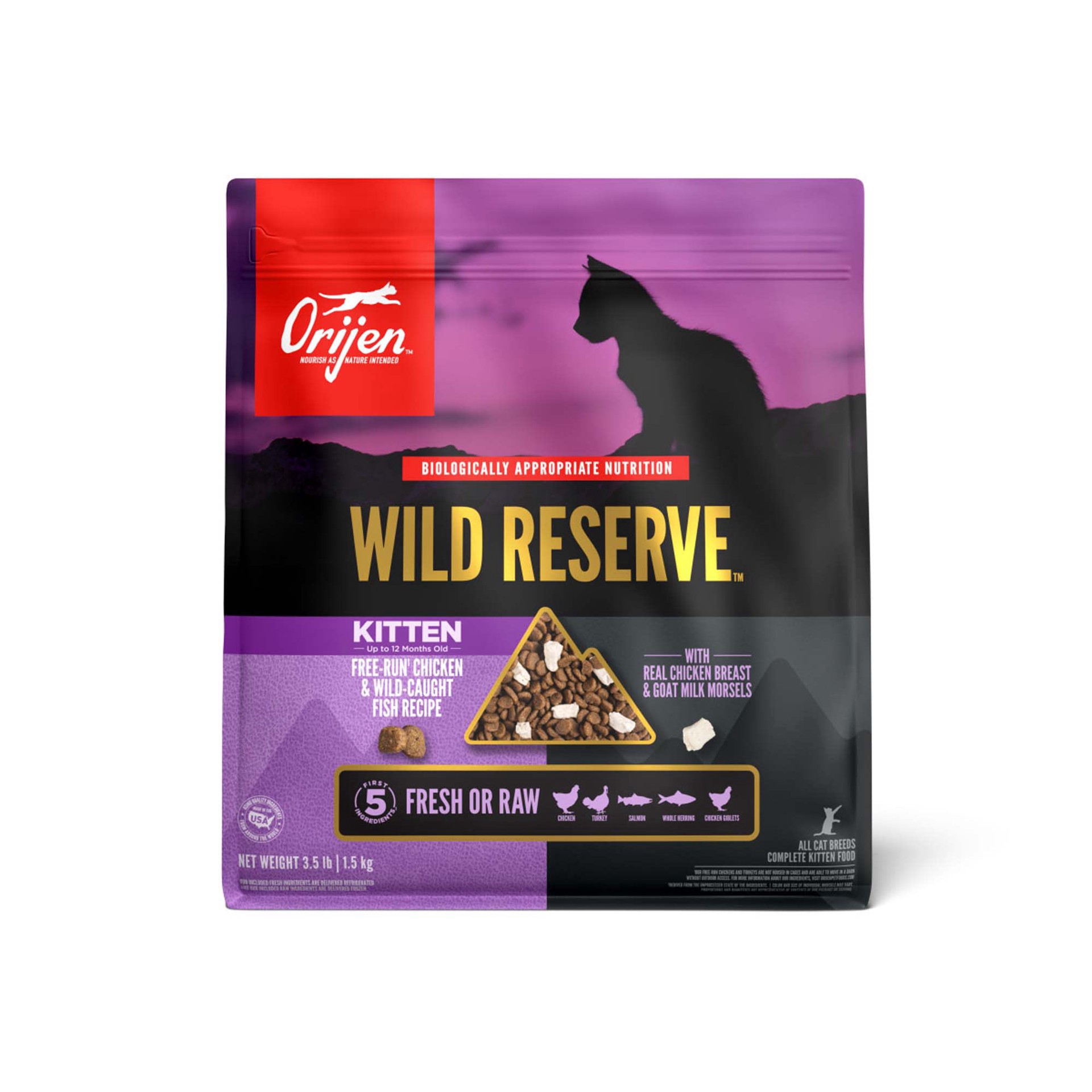 slide 1 of 1, ORIJEN Wild Reserve Kitten 3.5lb, 3.5 lb
