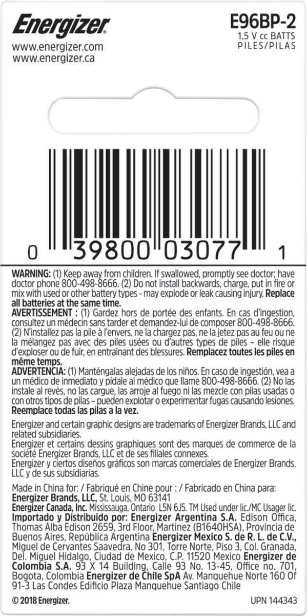 slide 2 of 3, Energizer AAAA 2-PK, 2 ct
