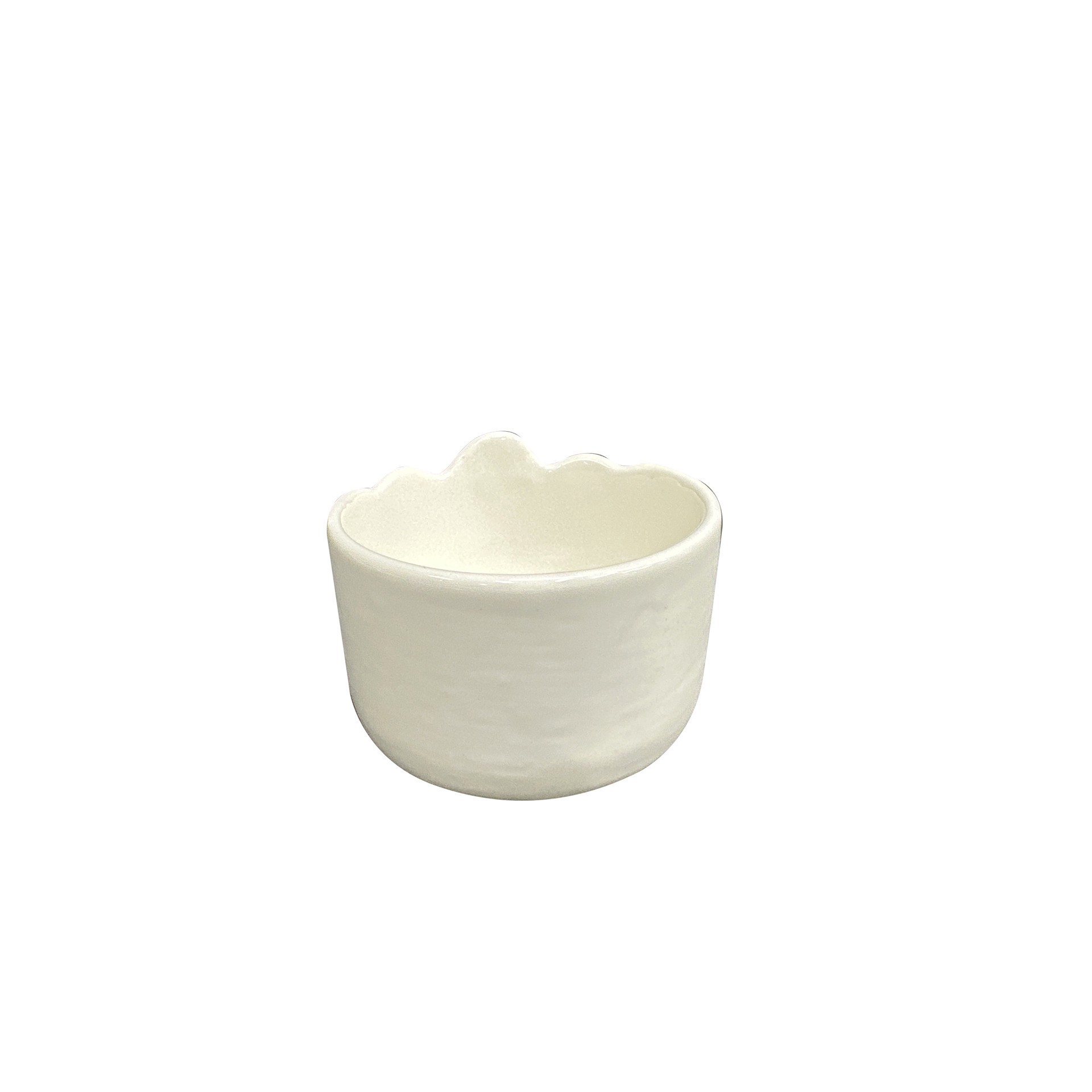 slide 2 of 2, White Ghost Ramekin By Makery, 3.75 in x 3.75 in x 2.16 in