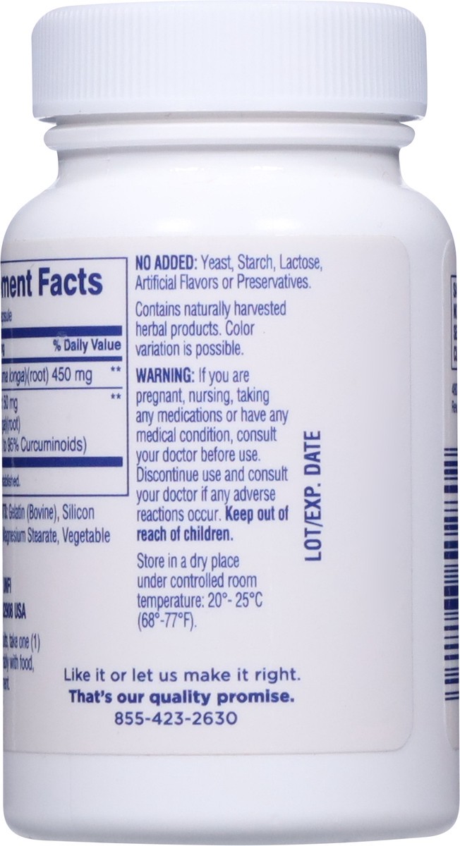 slide 2 of 9, Equaline Turmeric 500Mg, 60 ct