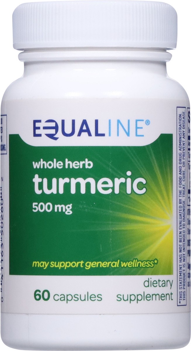 slide 7 of 9, Equaline Turmeric 500Mg, 60 ct