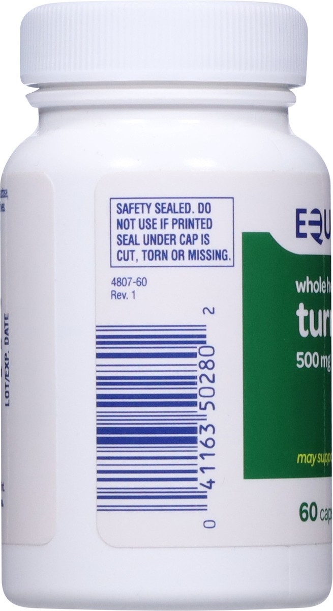 slide 5 of 9, Equaline Turmeric 500Mg, 60 ct