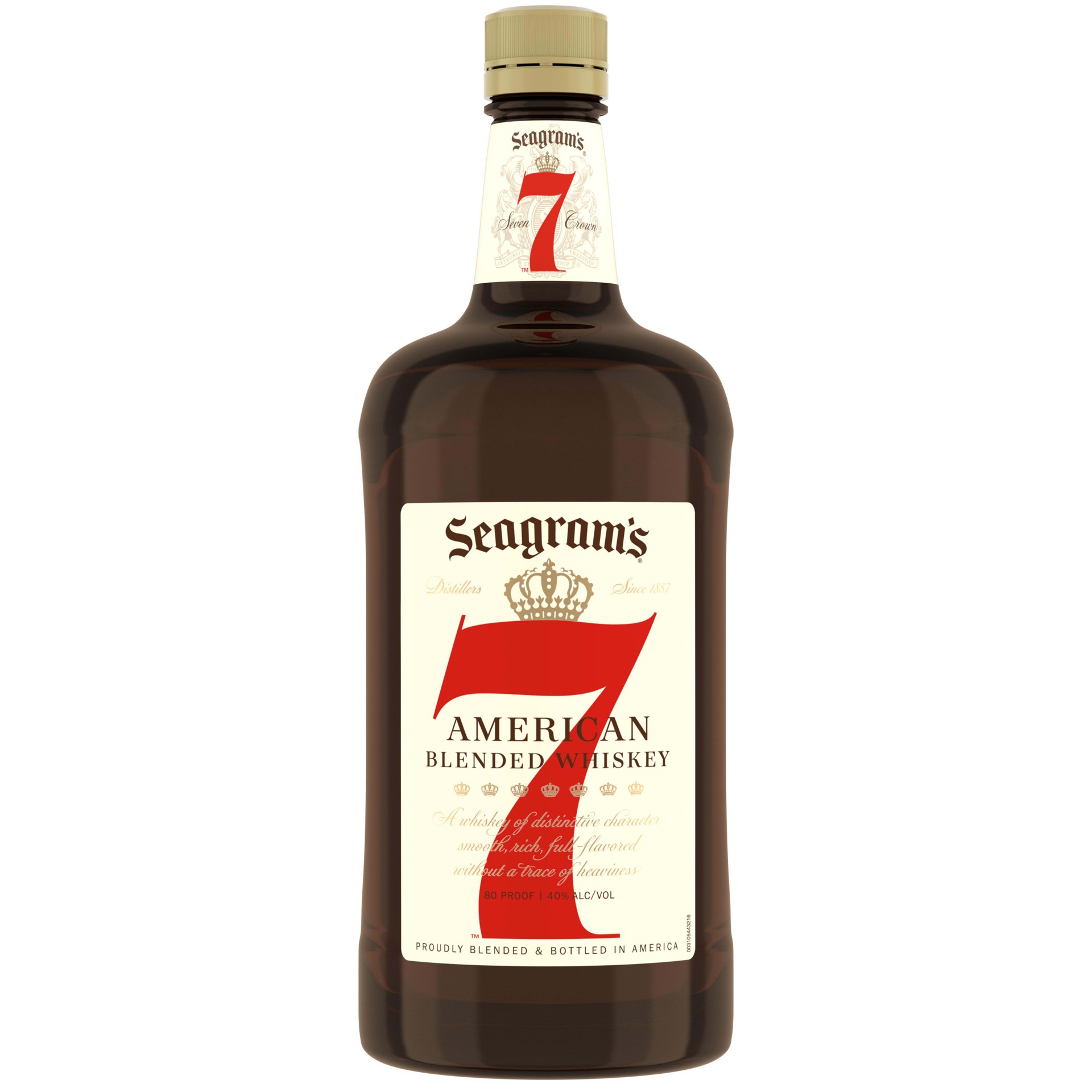 slide 1 of 2, Seagram's 7 Crown American Blended Whiskey, 1.75 L, 1.75 liter