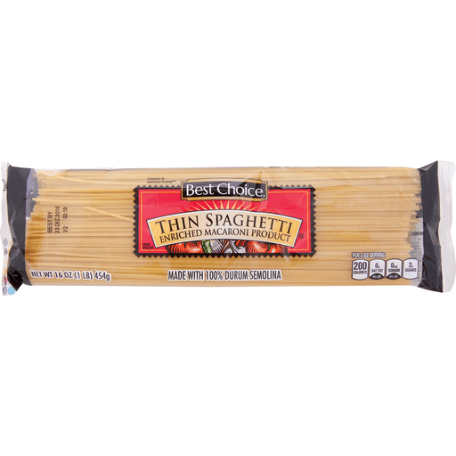 slide 1 of 1, Best Choice Thin Spaghetti, 16 oz