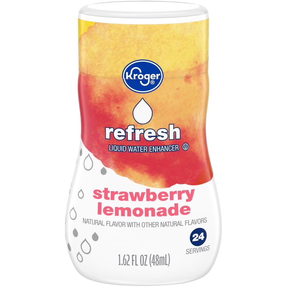 slide 1 of 1, Kroger Refresh Strawberry Lemonade Liquid Water Enhancer, 1.62 fl oz