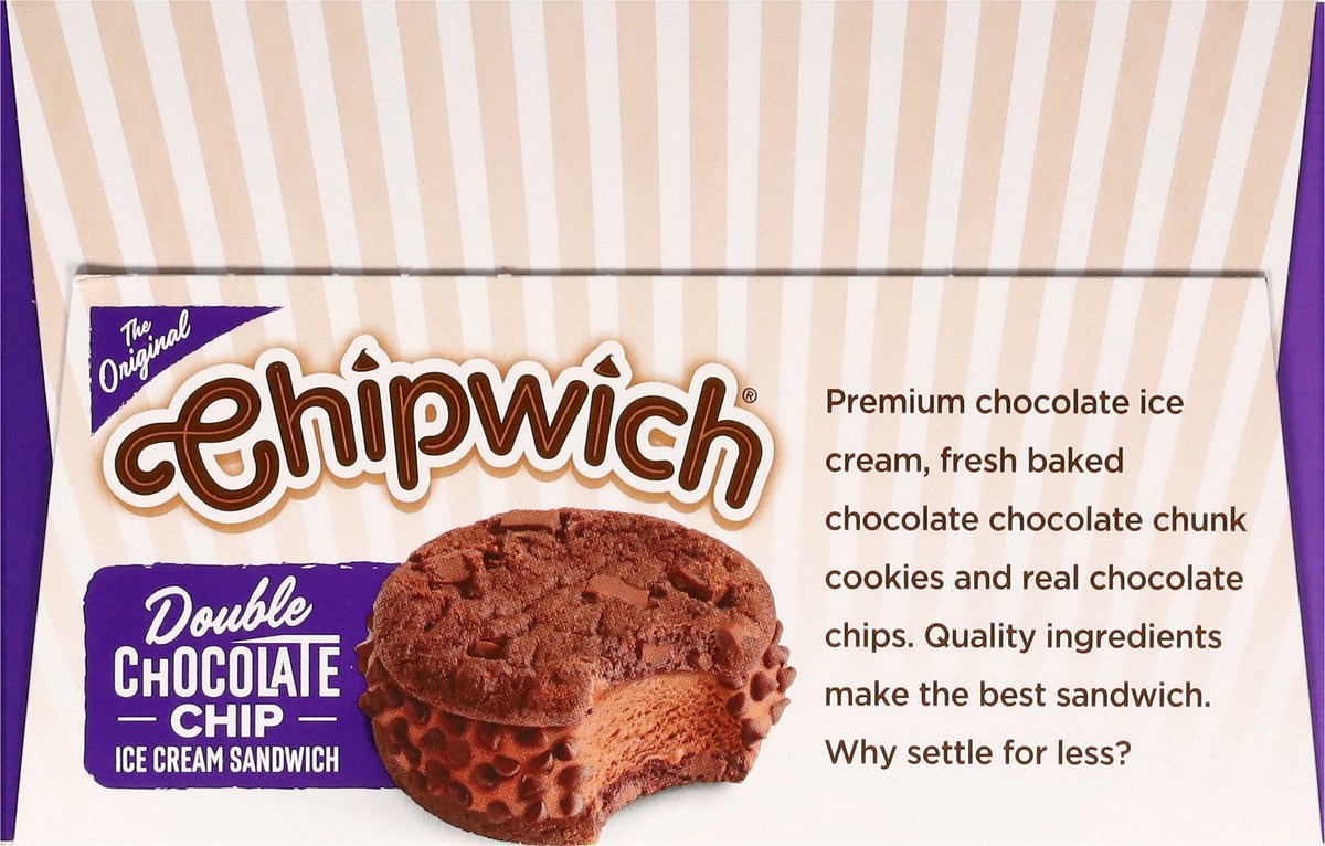 slide 10 of 13, Chipwich Double Chocolate Chip Ice Cream Sandwiches 3 - 4.25 fl oz Sandwiches, 3 ct