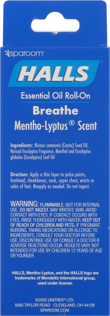 slide 8 of 11, Halls Menth-Lyptus Scent Roll On Ess, 0.33 fl oz