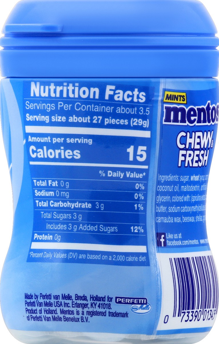 slide 6 of 7, Mentos Chewy Fresh Peppermint Mints, 90 ct