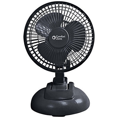 slide 1 of 1, Comfort Zone Clip Desk Combo Fan, 6 in