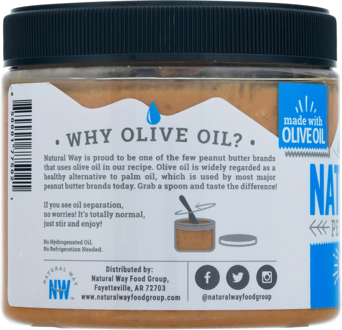 slide 6 of 9, Natural Way Original Peanut Butter 16 ea Jar, 16 ct