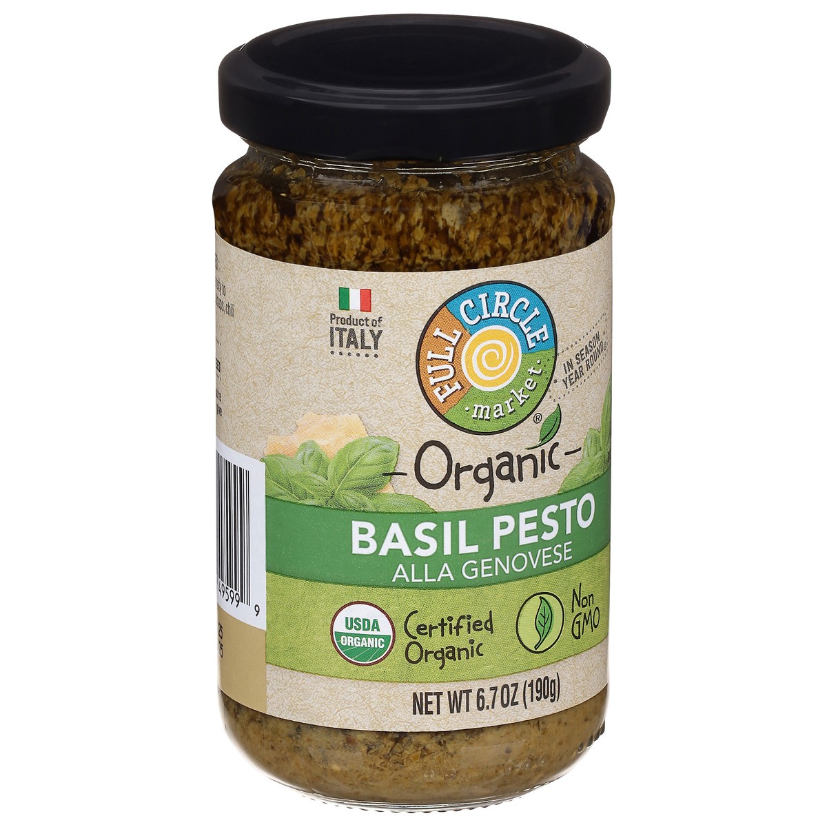 slide 11 of 14, Full Circle Market Organic Basil Pesto 6.7 oz, 6.7 oz