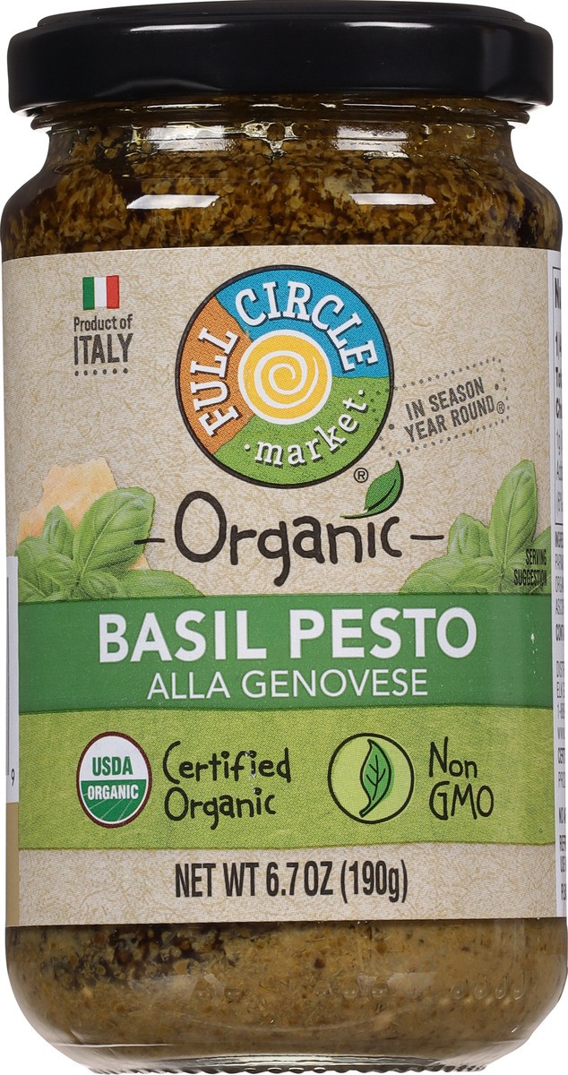 slide 9 of 14, Full Circle Market Organic Basil Pesto 6.7 oz, 6.7 oz