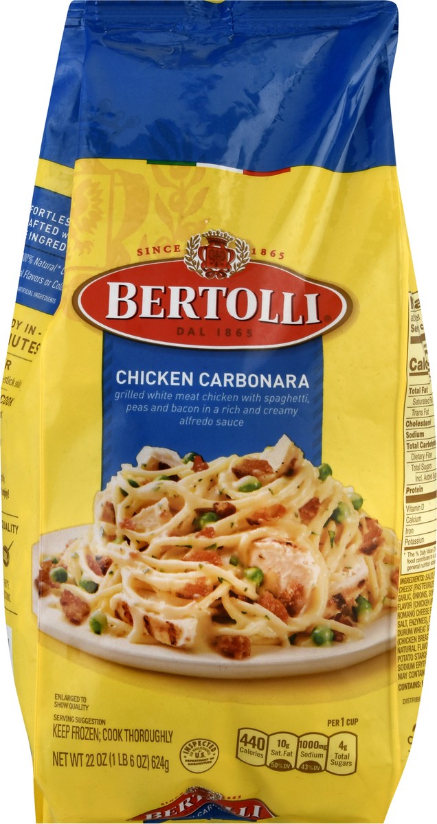 slide 1 of 12, Bertolli Chicken Carbonara 22 oz, 22 oz