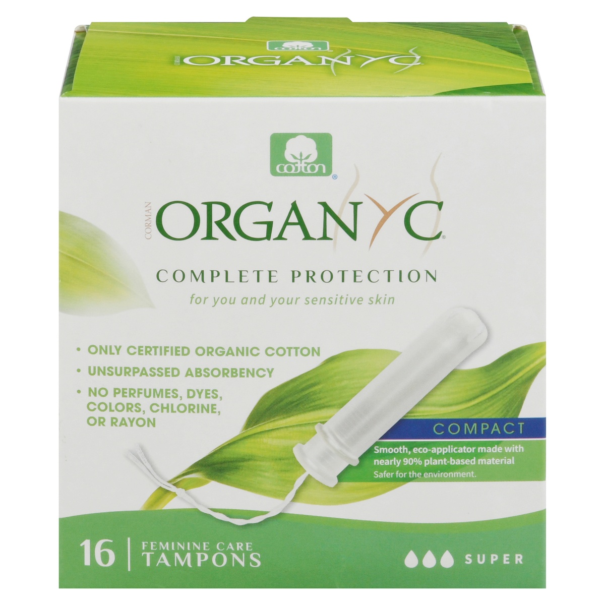 Organyc Tampon Compact Super 16 ct Shipt