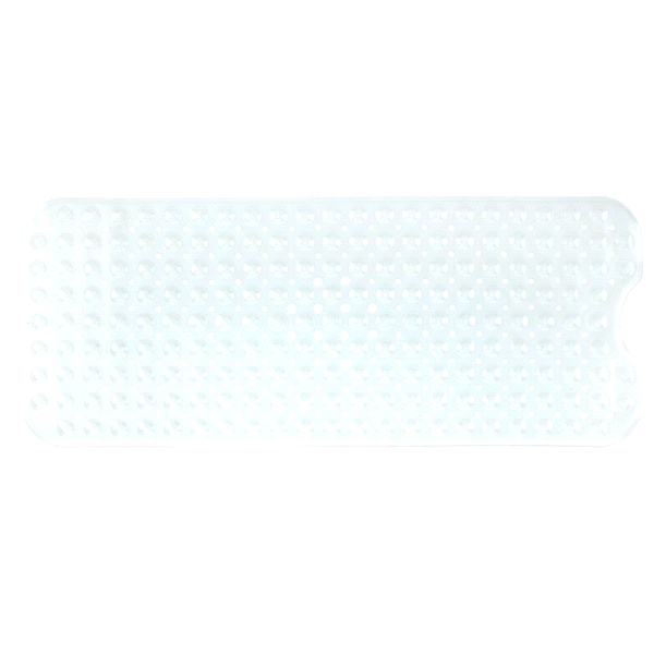 slide 1 of 1, Slip X Extra Long Deluxe Bath Mat Clear, 16in X 39in